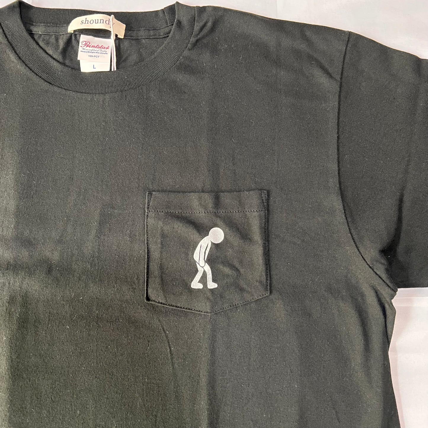 下を向いても良い ポケットTシャツ