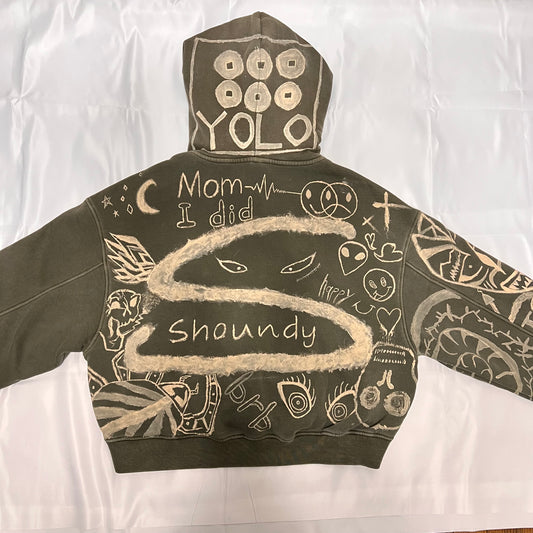 shoundy ハワイアンタトゥーパーカー