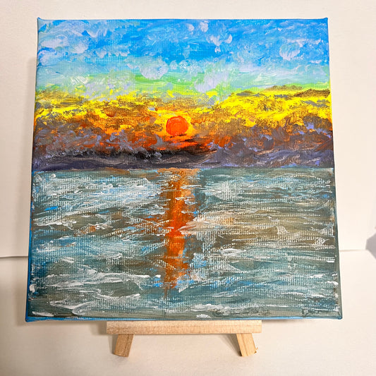 真夏のホームタウン キャンバスアート