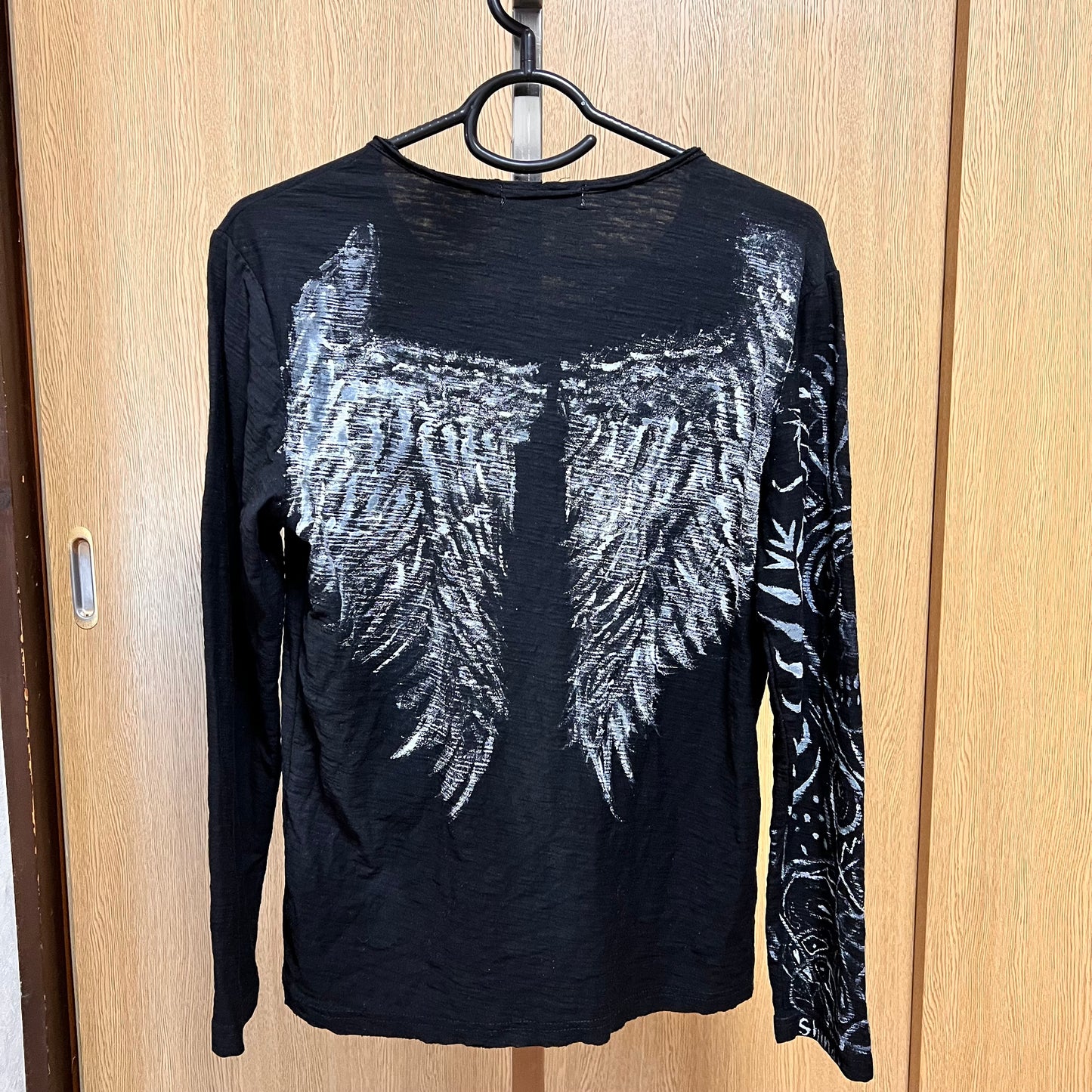 Y2K 長袖Tシャツ ブラック〈一点物〉