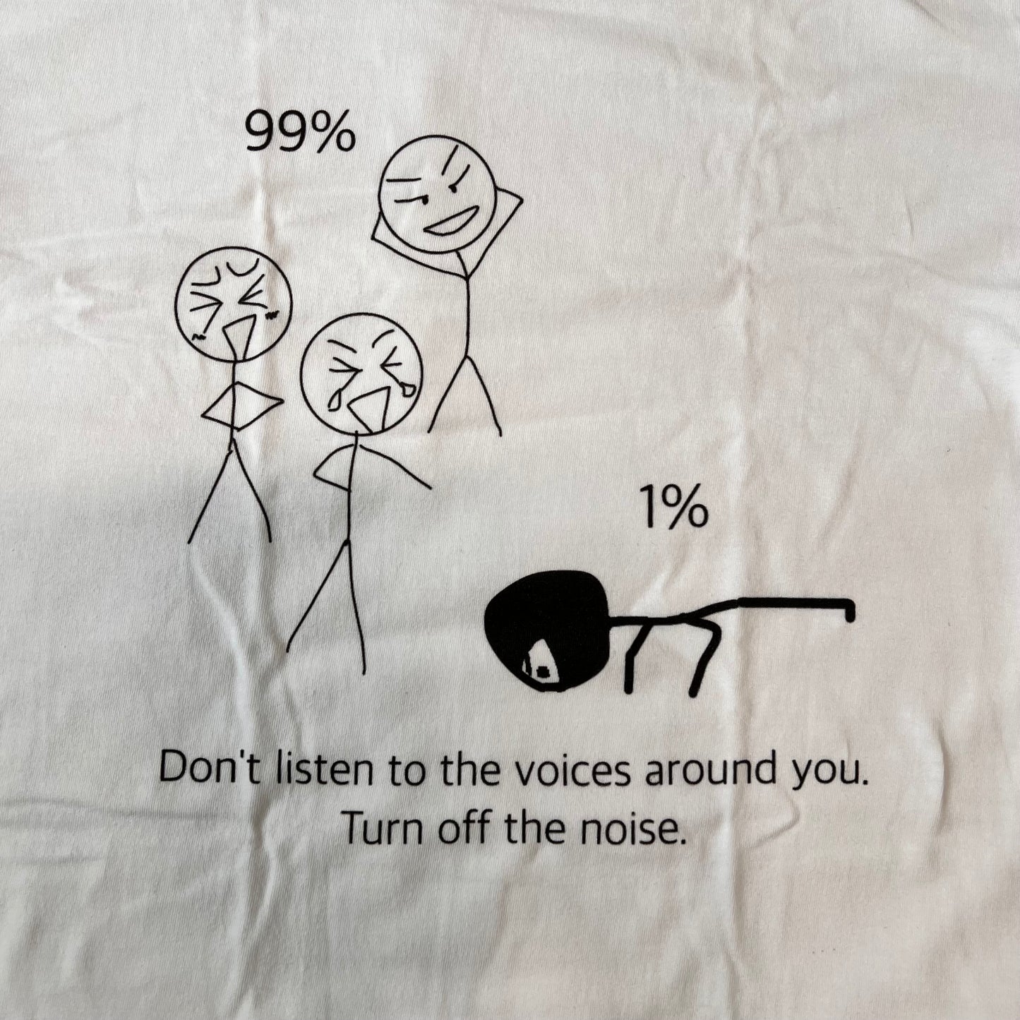 ノイズしろ Tシャツ