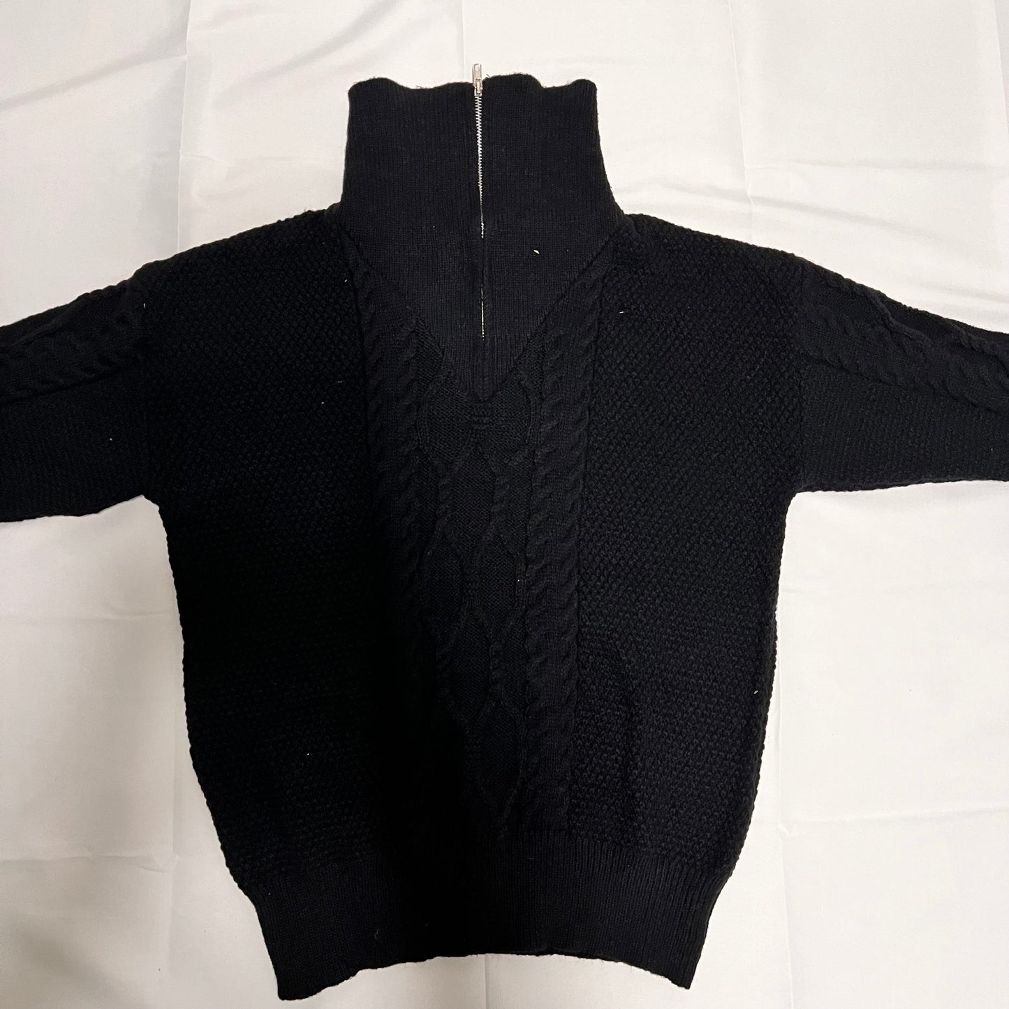 ハーフジップセーター　カラー３種