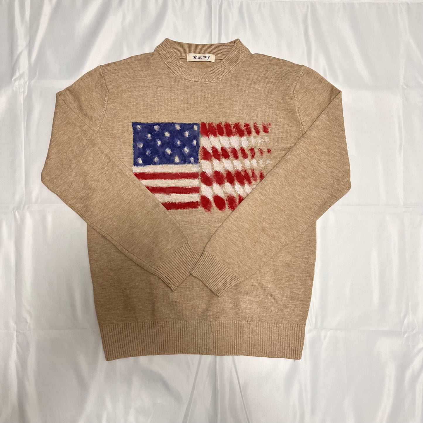 アメリカン国旗ニットセーター〈一点物〉