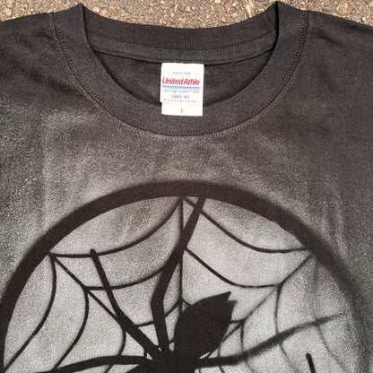 白スプレーペイント TシャツNo.6 size L