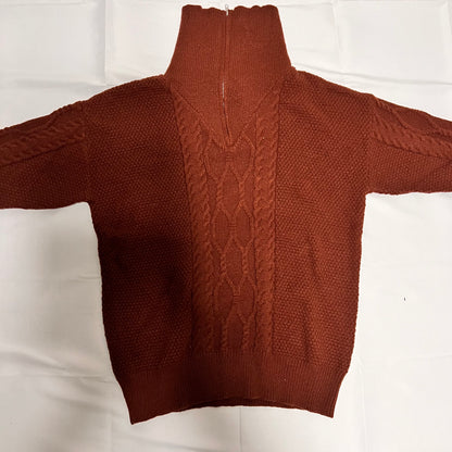 ハーフジップセーター　カラー３種