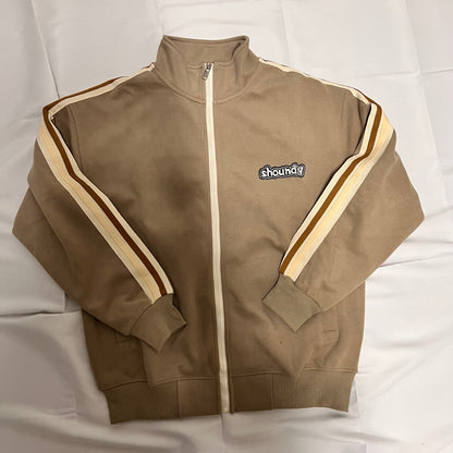 ジャージセットアップ shoundymodel カラー.カーキ　ver.ロゴホワイト