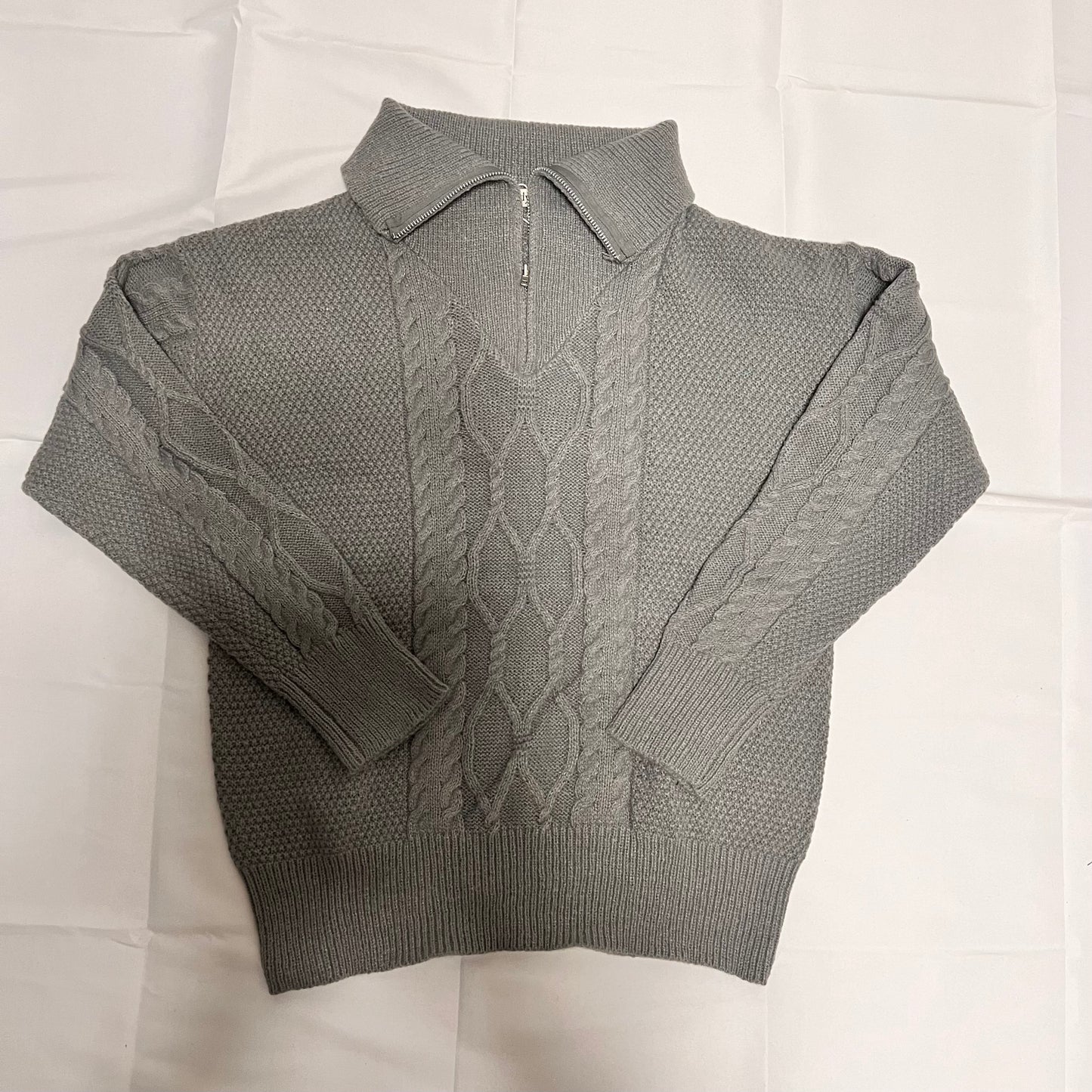 ハーフジップセーター　カラー３種