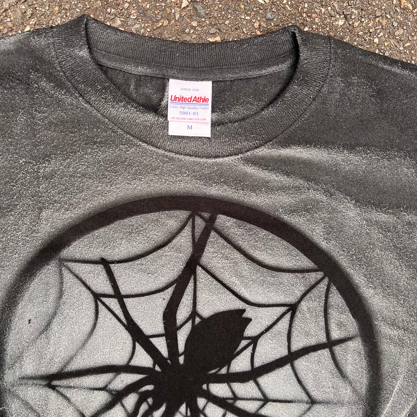 白スプレーペイント TシャツNo.5 size  M