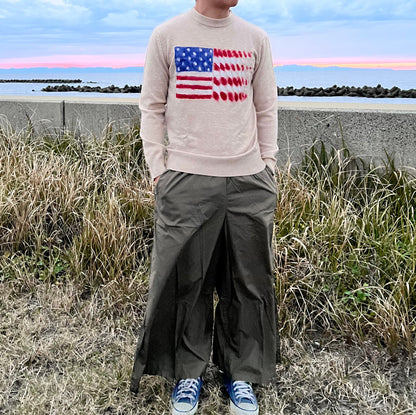 アメリカン国旗ニットセーター〈一点物〉