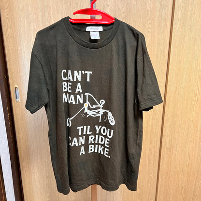 バイクに乗れなきゃ男じゃねぇ　一点物Tシャツ