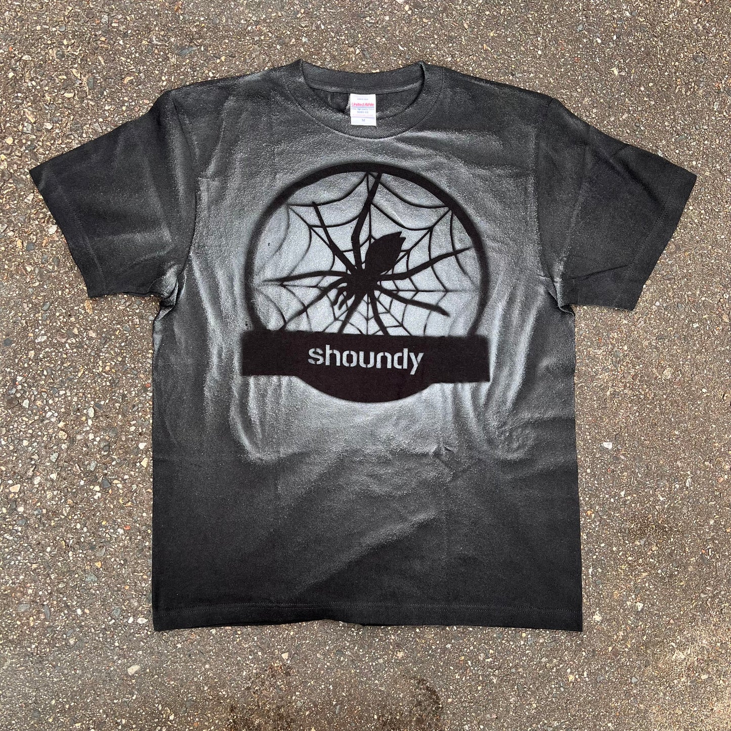 白スプレーペイント TシャツNo.5 size  M