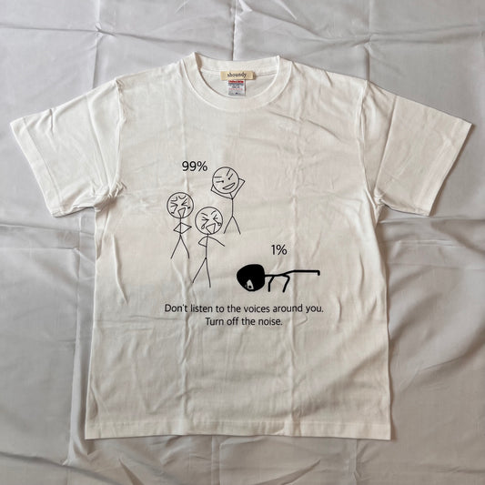 ノイズしろ　Tシャツ