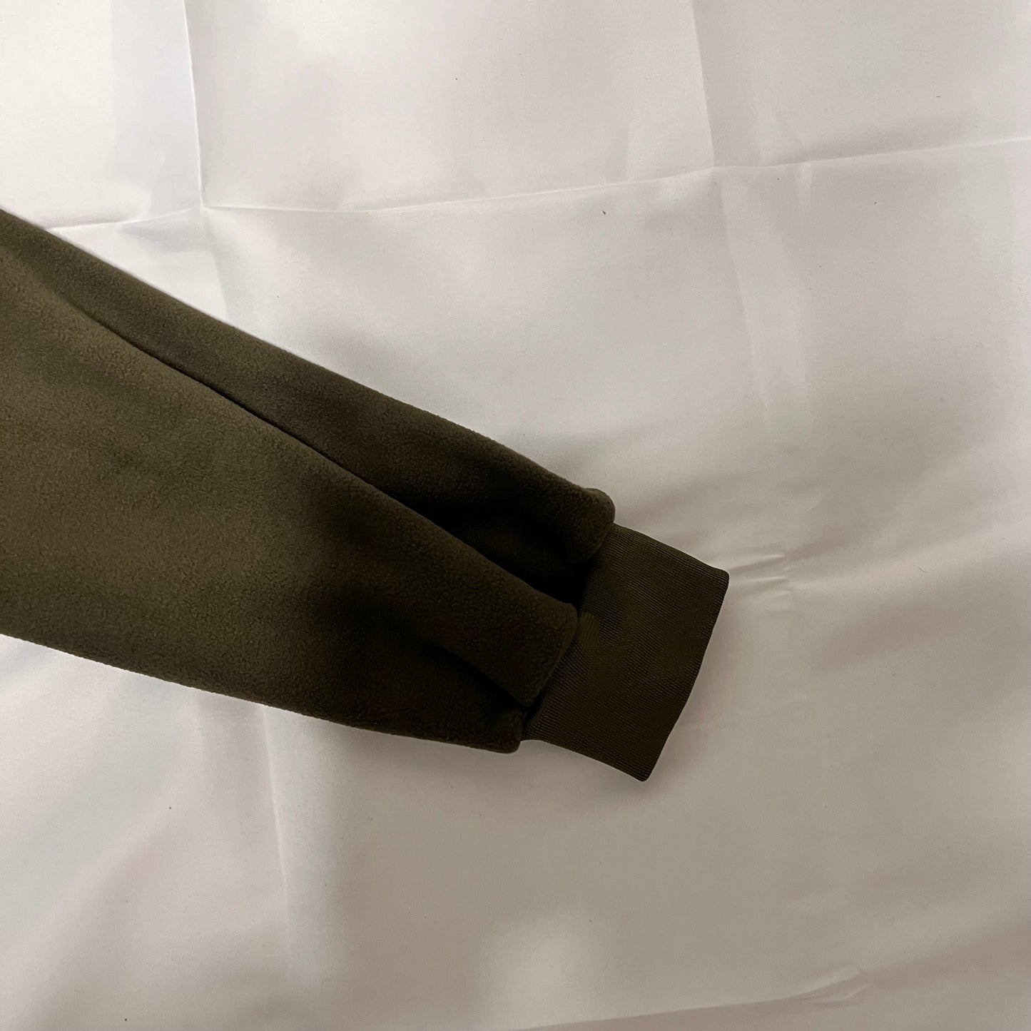 フリースハーフジップフード付きパーカー