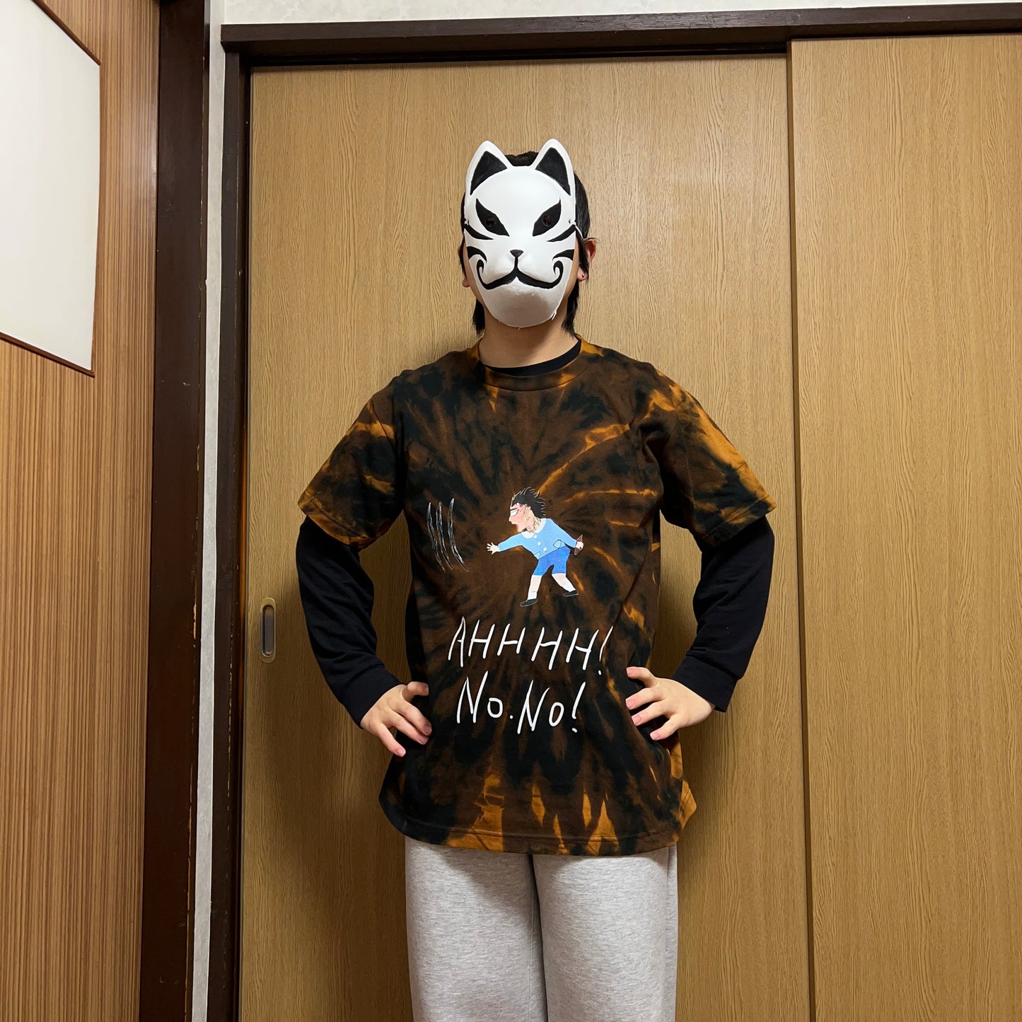 世界破壊少年　黒tシャツ　一点物