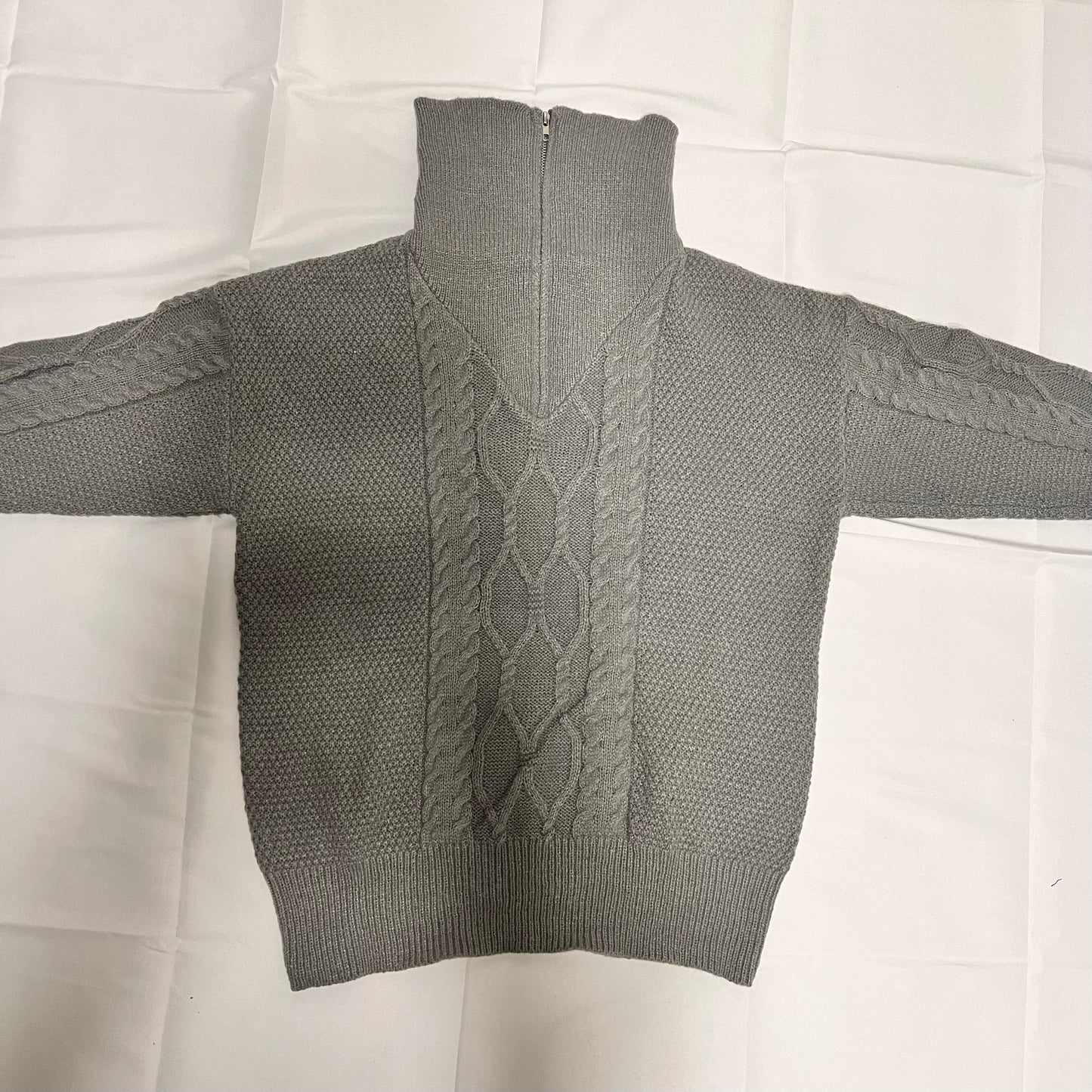 ハーフジップセーター　カラー３種