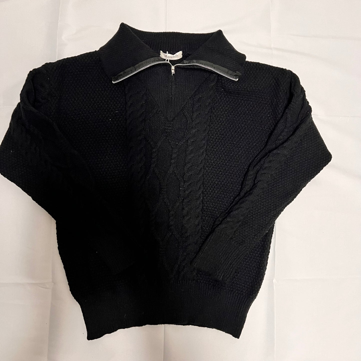 ハーフジップセーター　カラー３種