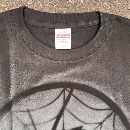 白スプレーペイント TシャツNo.4 size L