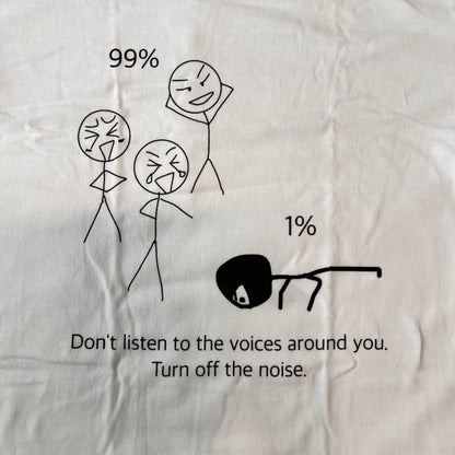 ノイズしろ　Tシャツ
