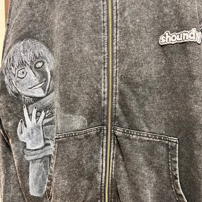 アートデザイン ジップパーカー〈一点物〉