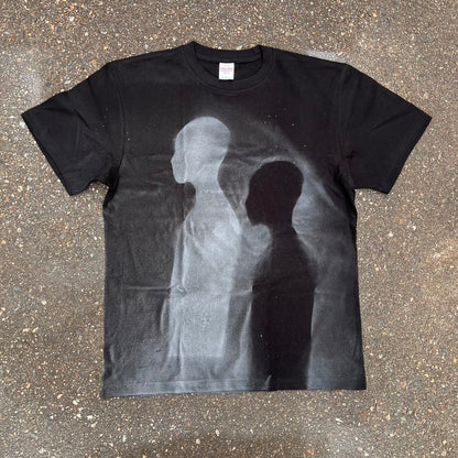 白スプレーペイント TシャツNo.7 size L